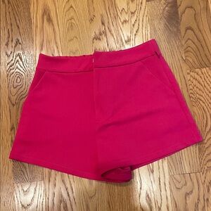 Sincerely Jules Bold Pink Women's Trouser Shorts size S (f)